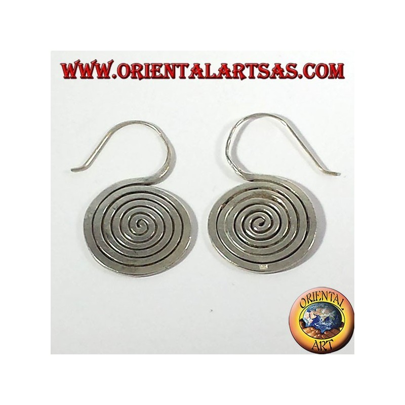 boucles d'oreilles en argent, Spiral Karen