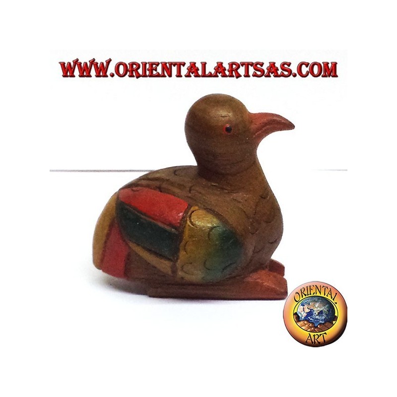Canard du bois de teck de couleur