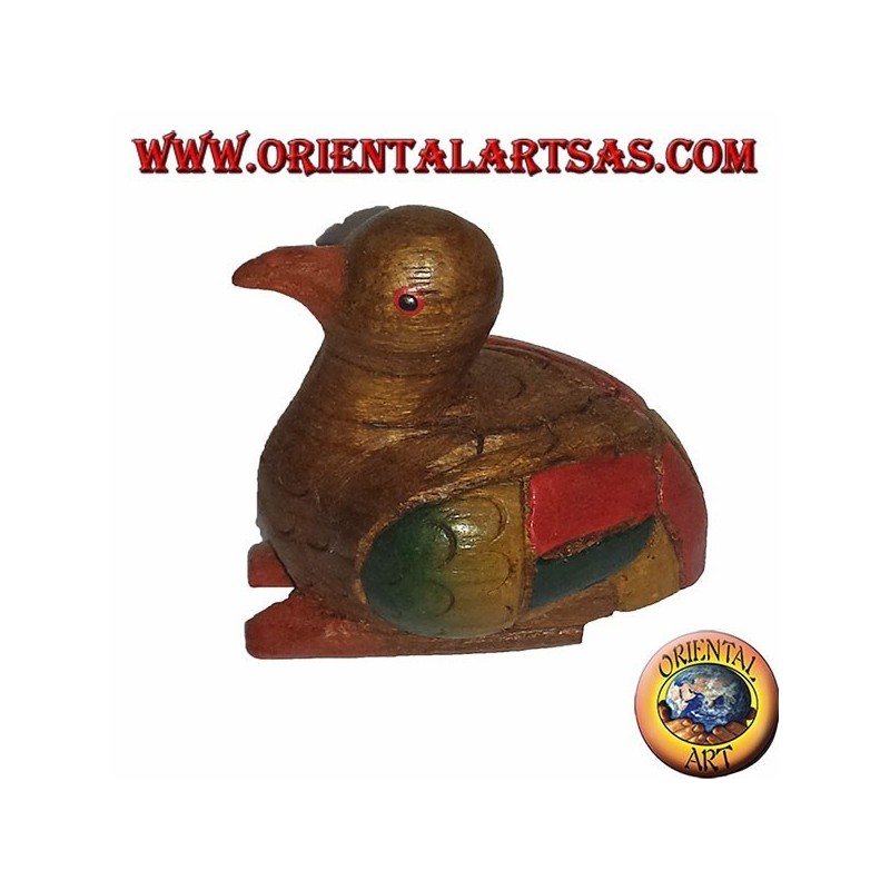 Canard du bois de teck de couleur