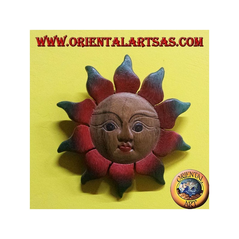 Sun colored teak wood