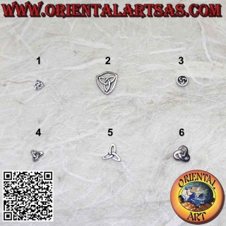 Mini orecchino in argento, la triquetra e nodo di Tyrone