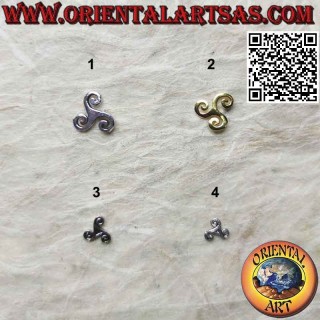 Mini silver earring, the triskell (triskelion)