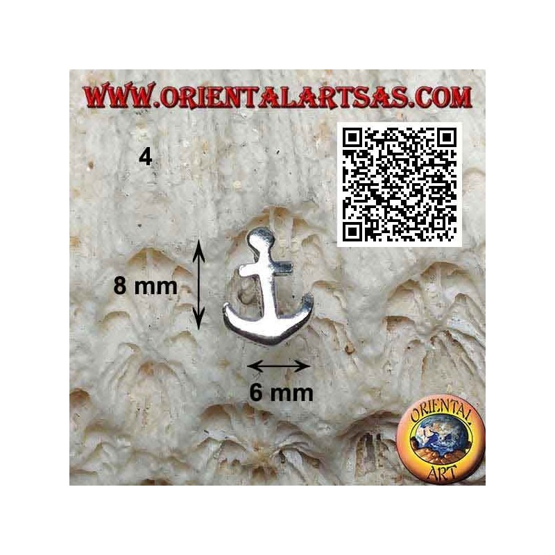 Mini silver earring, maritime symbols (anchor, rudder, etc ...)