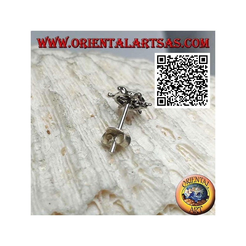 Mini silver earring, maritime symbols (anchor, rudder, etc ...)