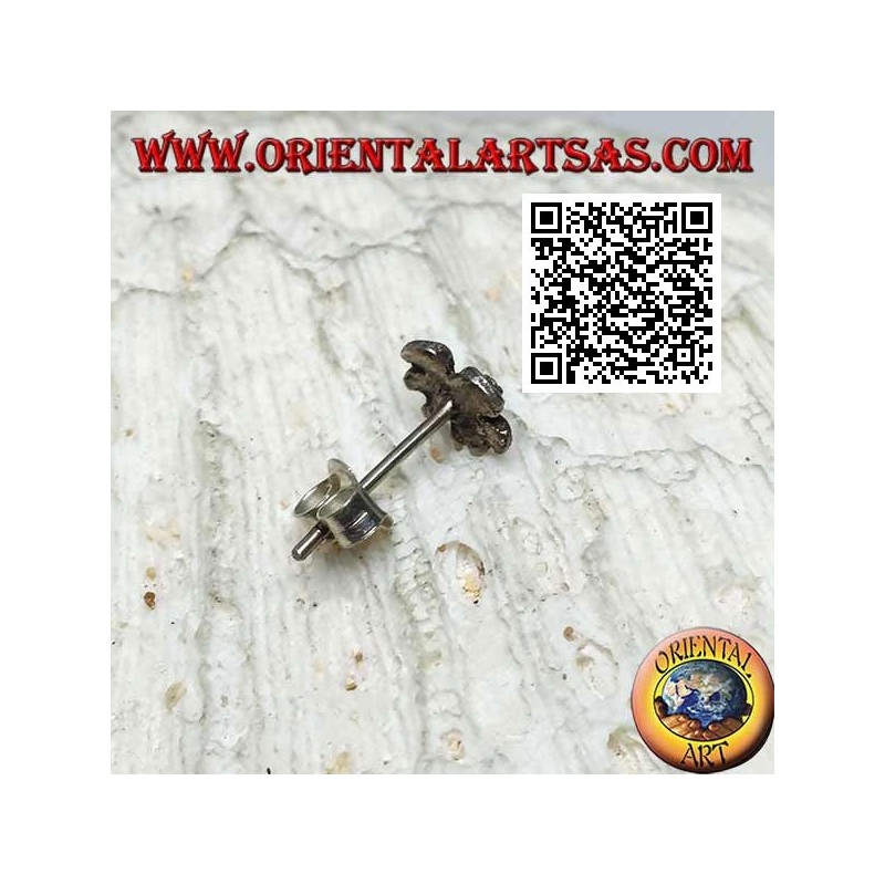 Mini orecchino in argento, il fiore (varie tipologie)