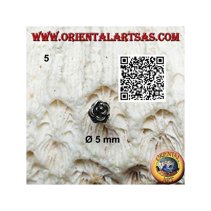 Pendiente mini plata, la flor (varios tipos)