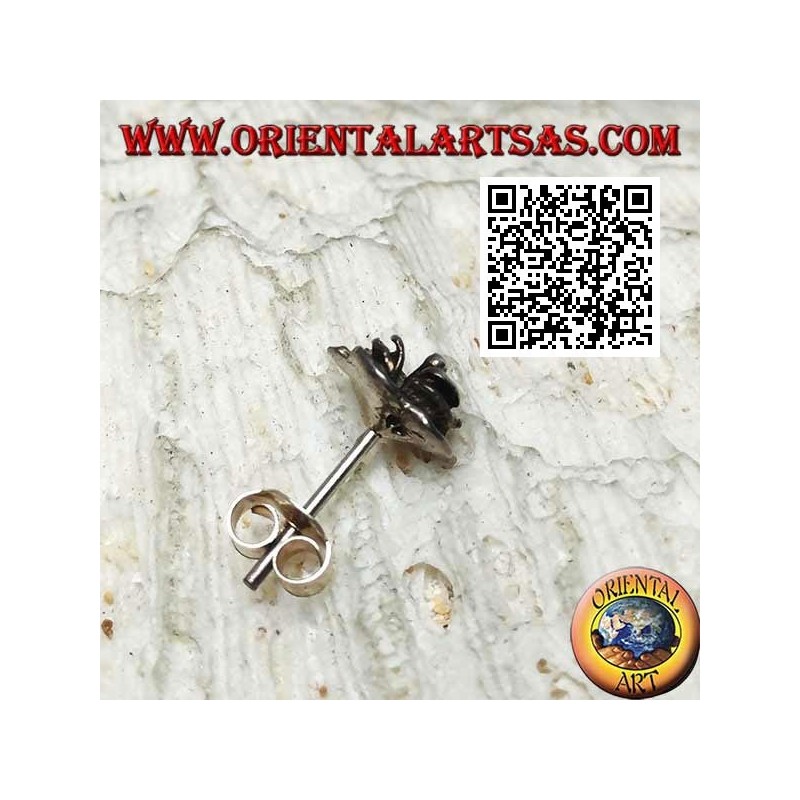 Pendiente mini plata, la flor (varios tipos)