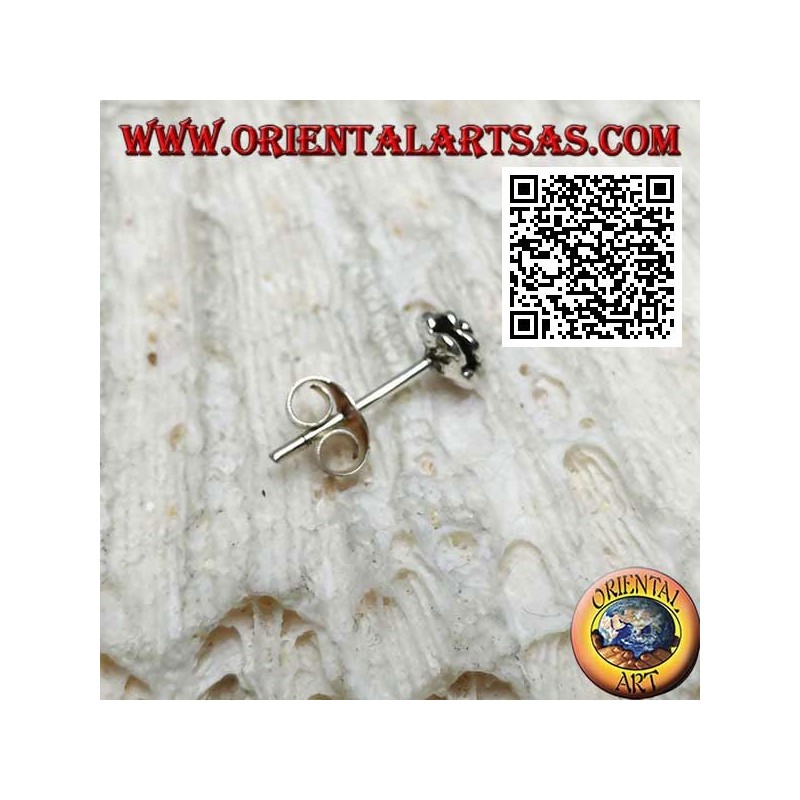 Mini orecchino in argento, il fiore (varie tipologie)