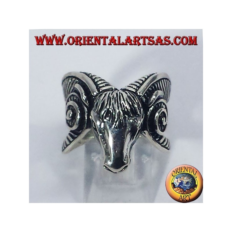 Anello d'argento Capra di Mendes