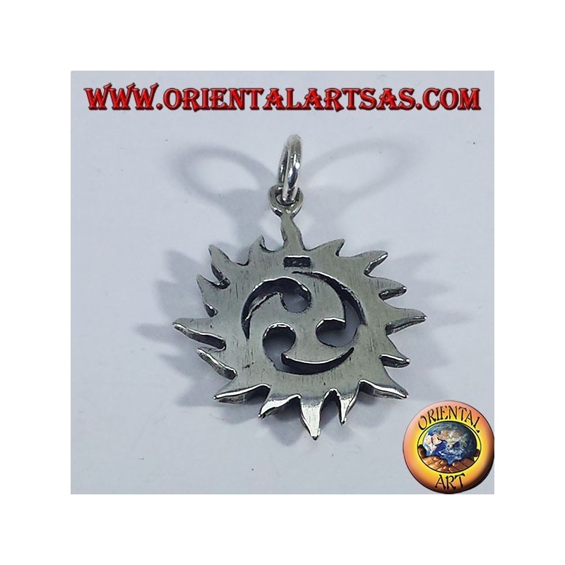 Anhänger aus Silber Solar Tomoe