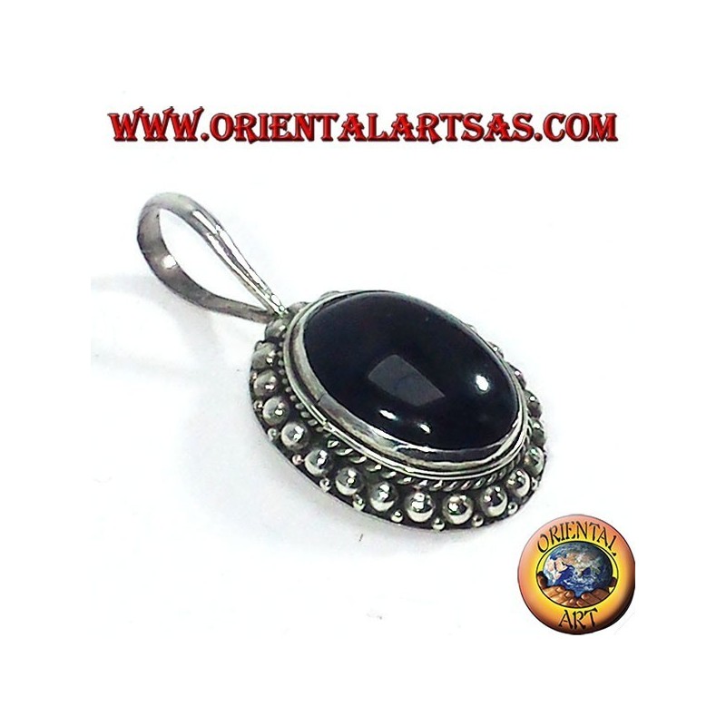 Colgante de plata con ónix