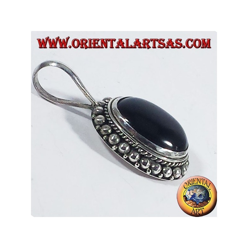 Colgante de plata con ónix