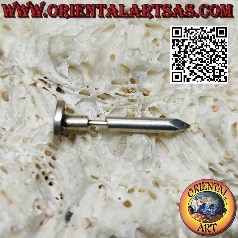 Boucle d'oreille en argent "spéciale", le clou