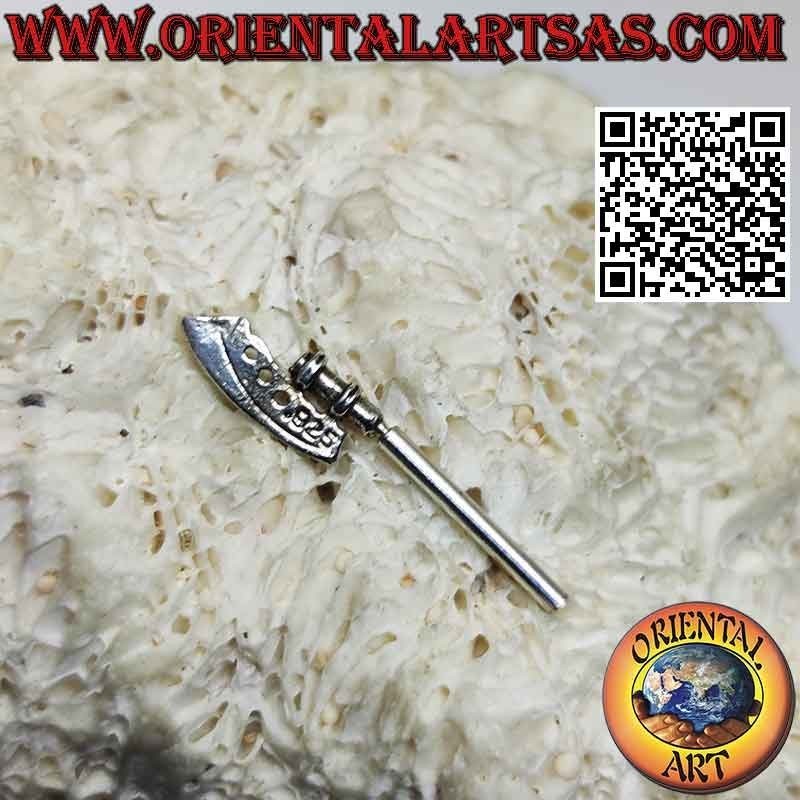 Pendiente de plata "especial", el hacha