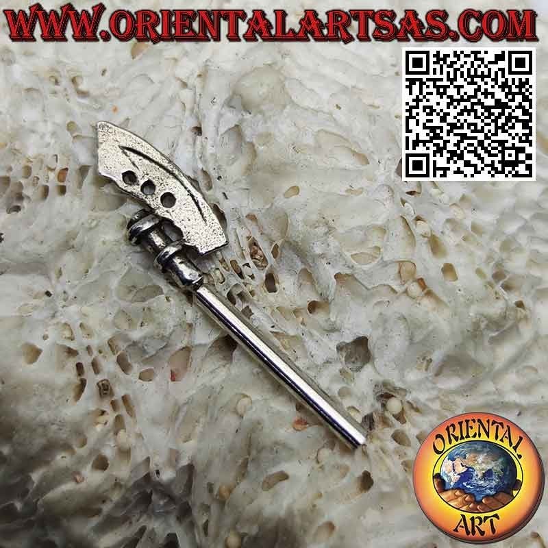 Pendiente de plata "especial", el hacha