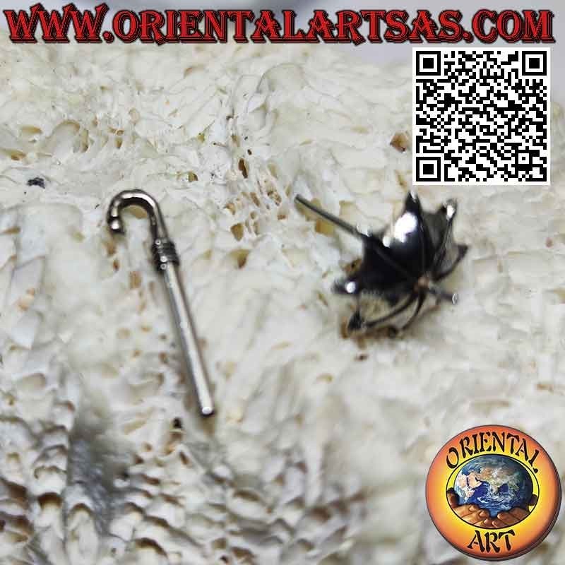 Boucle d'oreille en argent "spéciale", le parapluie