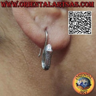 "Special" silver earring, the "S" snake