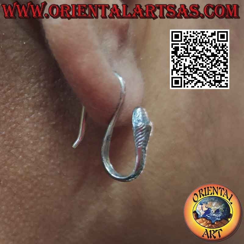 "Special" silver earring, the "S" snake