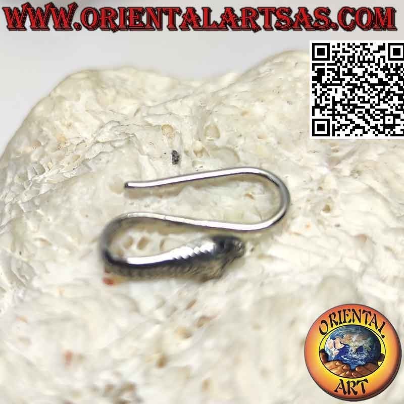 "Special" silver earring, the "S" snake