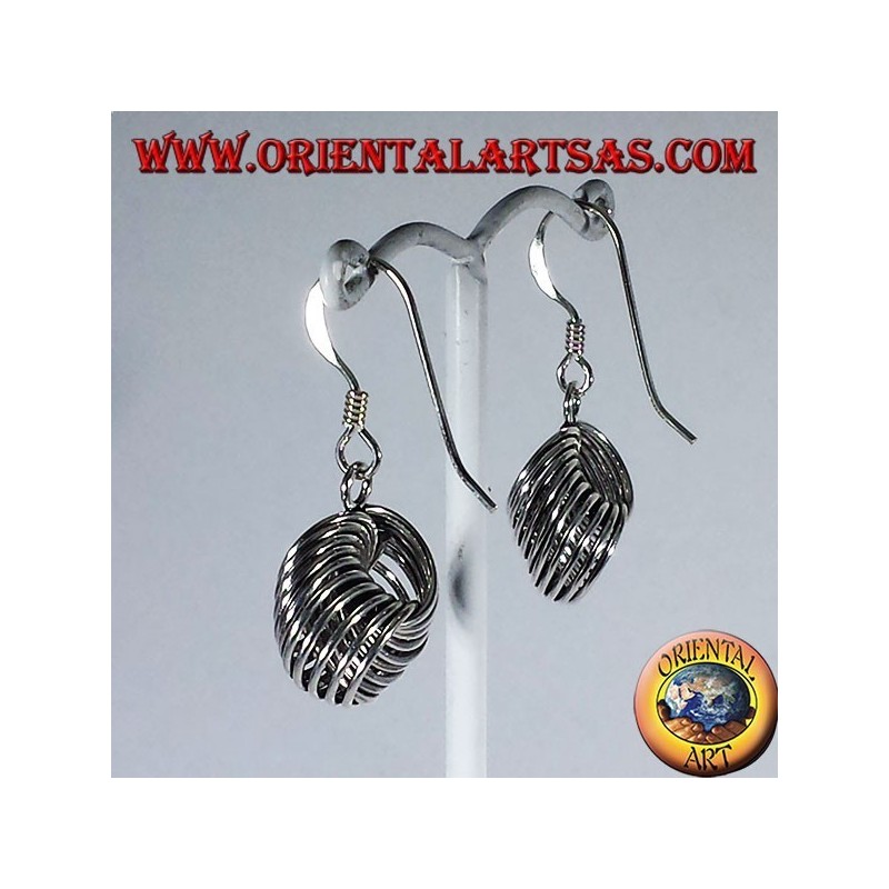 silver earring, ring node