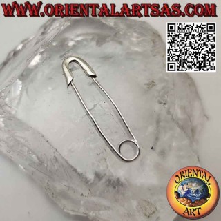 Boucle d'oreille "spéciale" en argent, l'épingle à nourrice (grande)