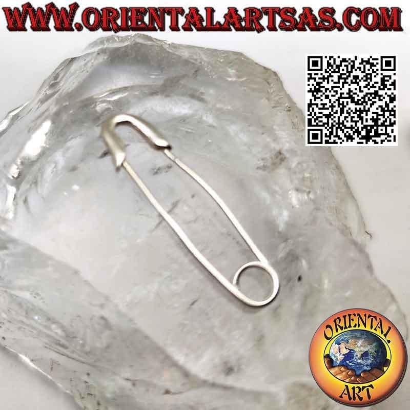 "Special" silver earring, the safety pin (large)