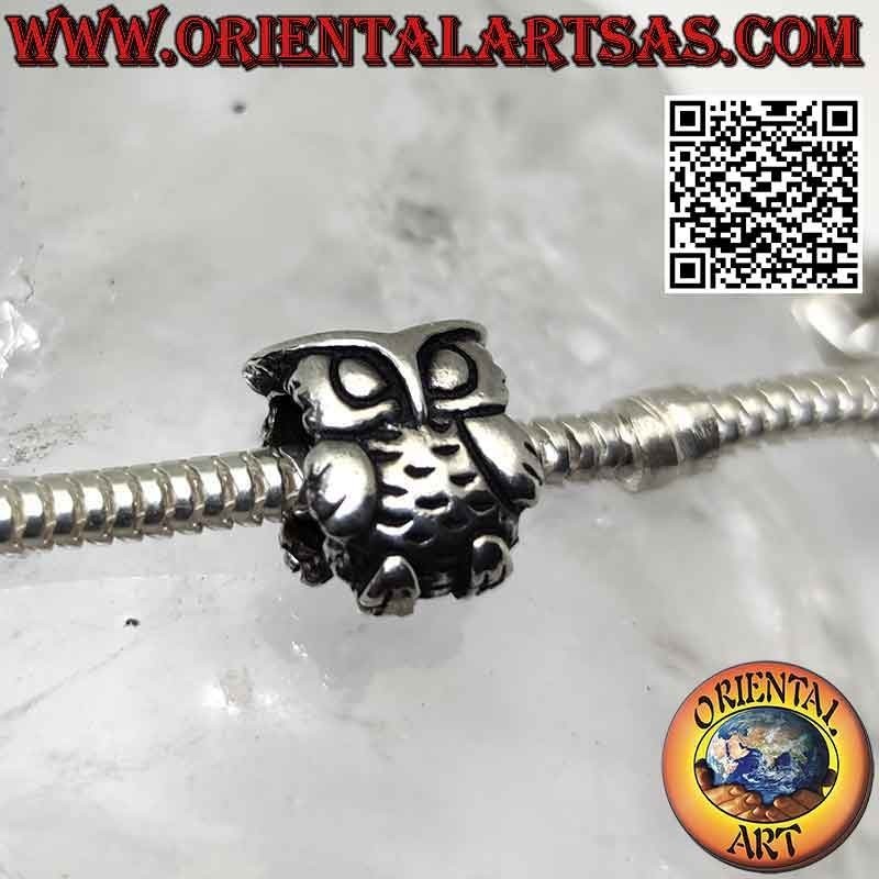 Charms in argento 925‰ , il gufo (A)