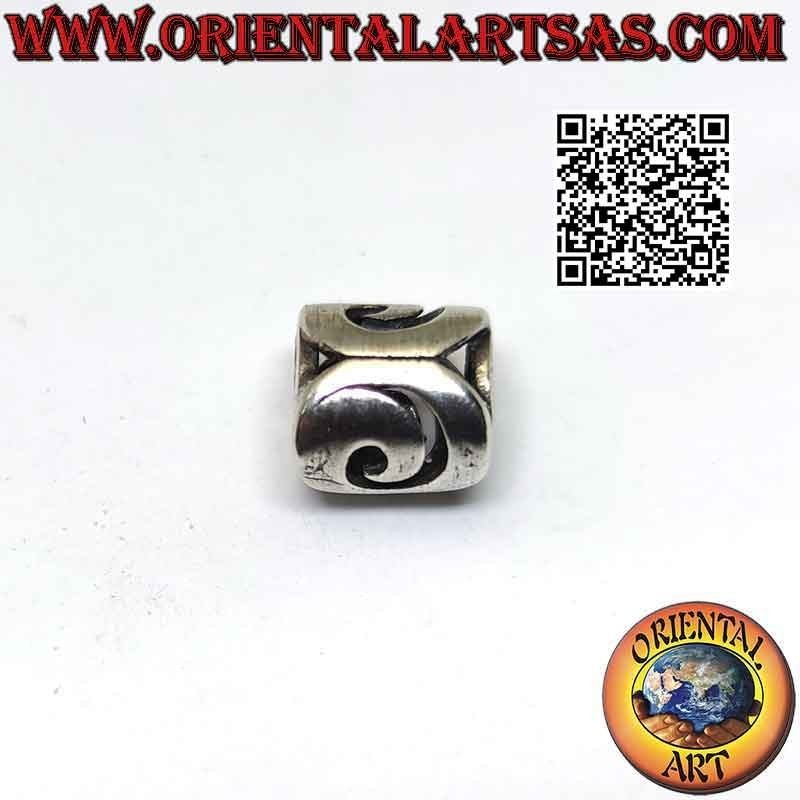 Dijes de plata en plata 925 ‰, la espiral lisa