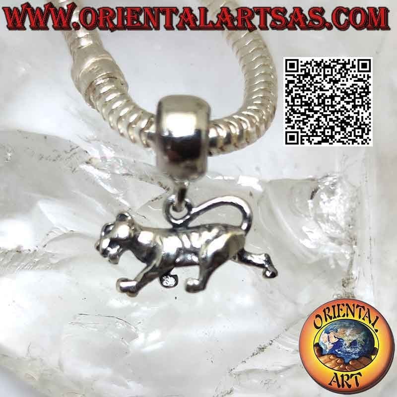 Charms de plata en plata 925 ‰, el guepardo (colgante)