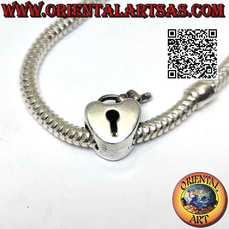 Breloques en argent 925‰, la serrure d'amour