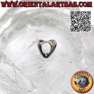 Silver charms in 925 ‰ silver, the heart in 4D