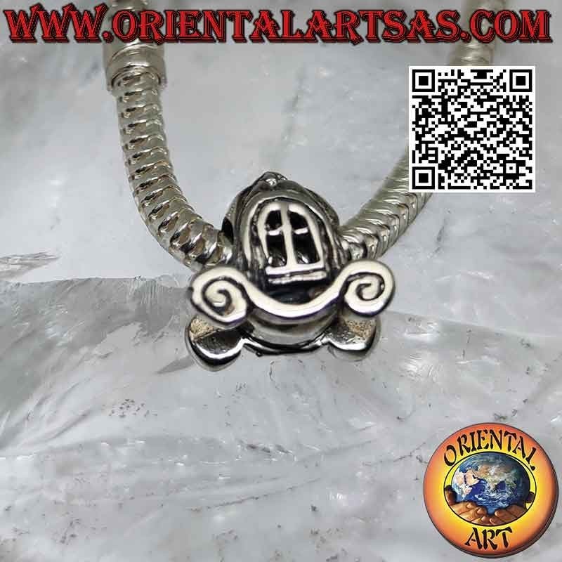 Breloques argentées en argent 925 ‰, le carrosse