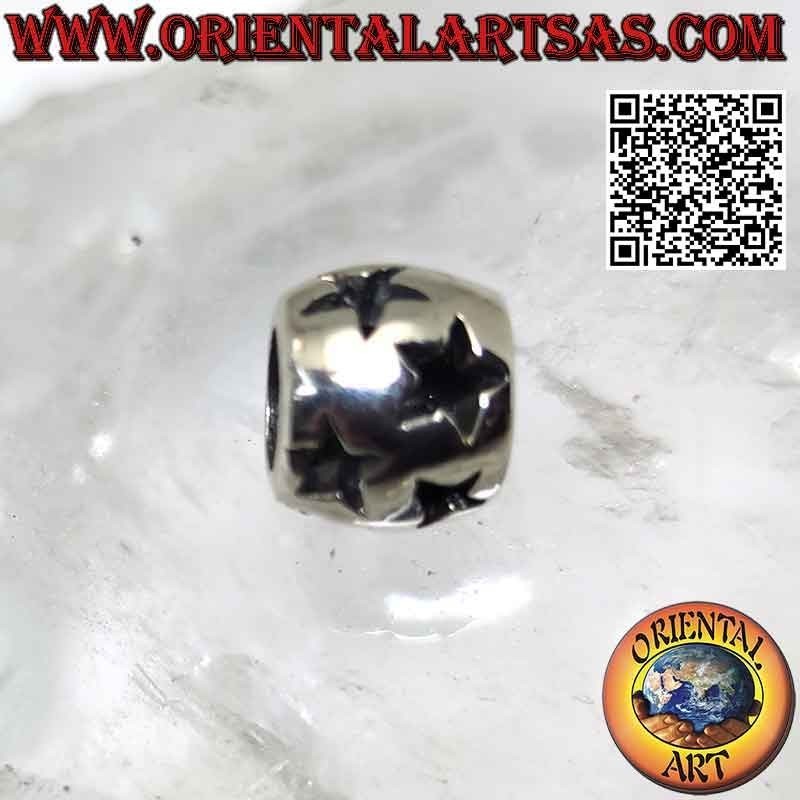 Dijes de plata en plata 925 ‰, estrellas caladas