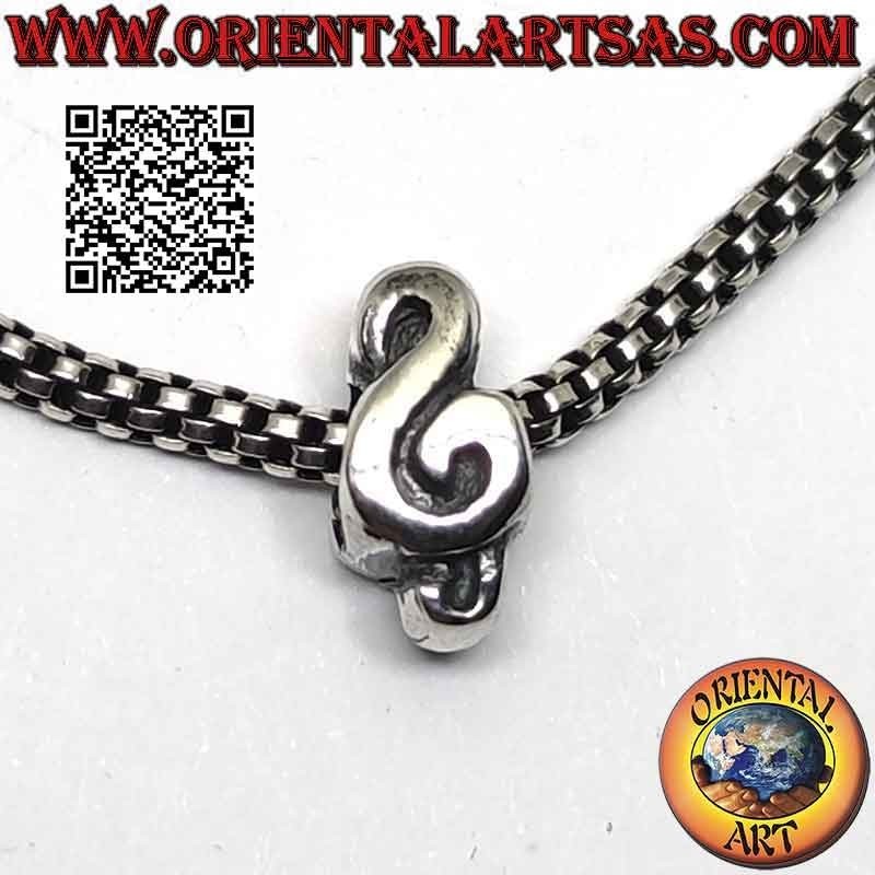 Charms in argento 925‰ , la chiave di violino o chiave di Sol