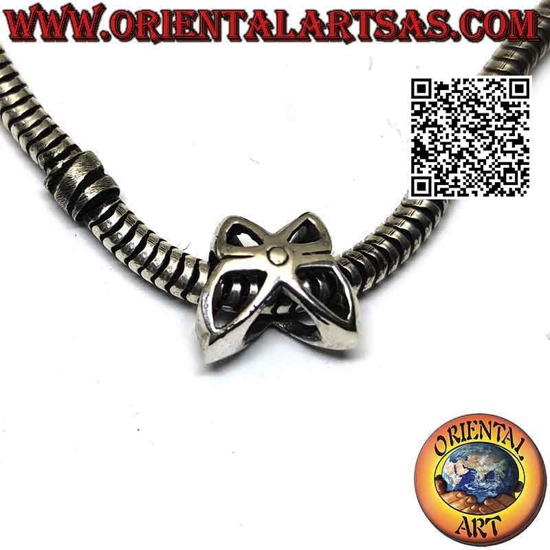 Silver charms in 925 ‰ silver, the perforated butterfly