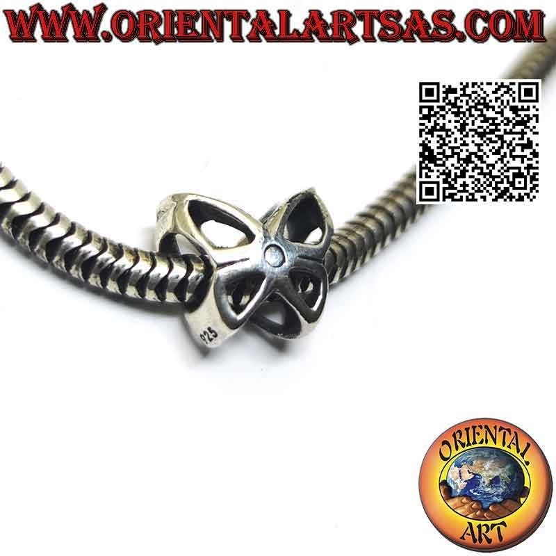 Silver charms in 925 ‰ silver, the perforated butterfly