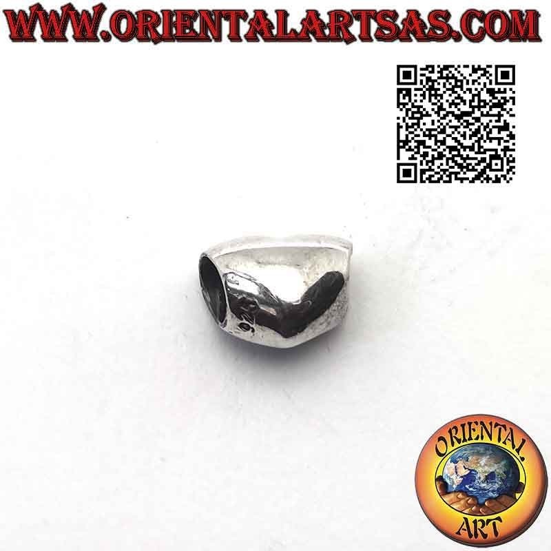 Silver charms in 925 ‰ silver, the smooth rounded heart