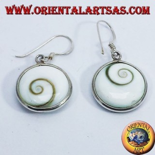 Silver earrings, eye of Saint Lucy