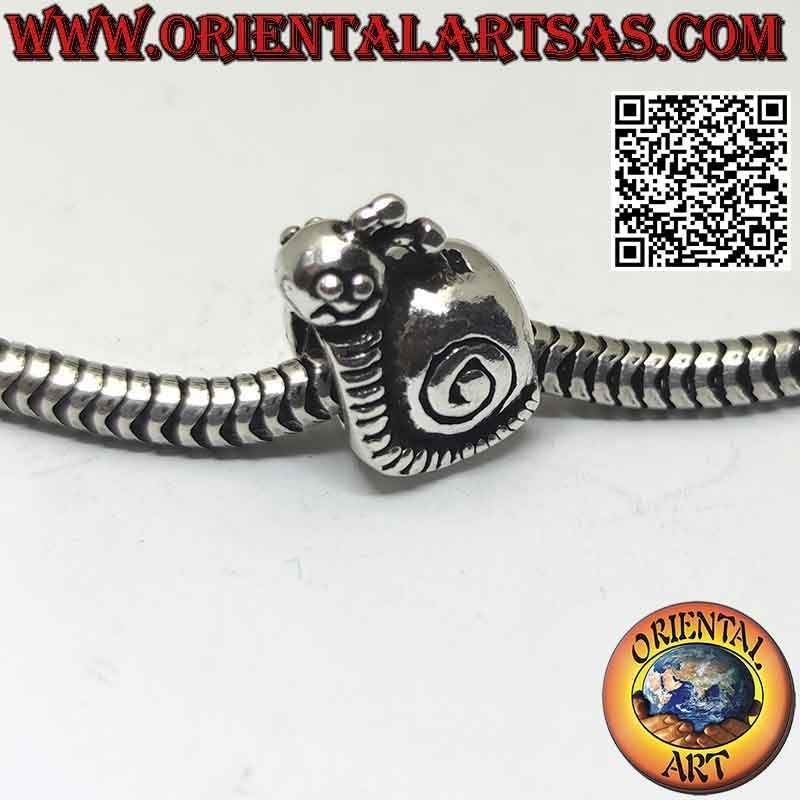 Charms in argento 925‰ , la lumaca o chiocciola