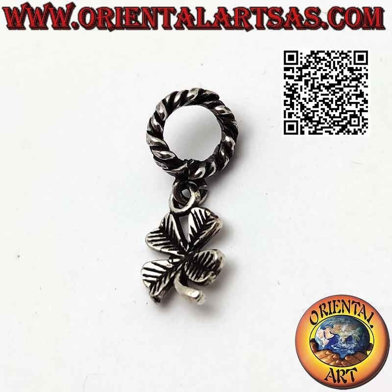 Charms in argento 925‰ , il quadrifoglio (pendente)