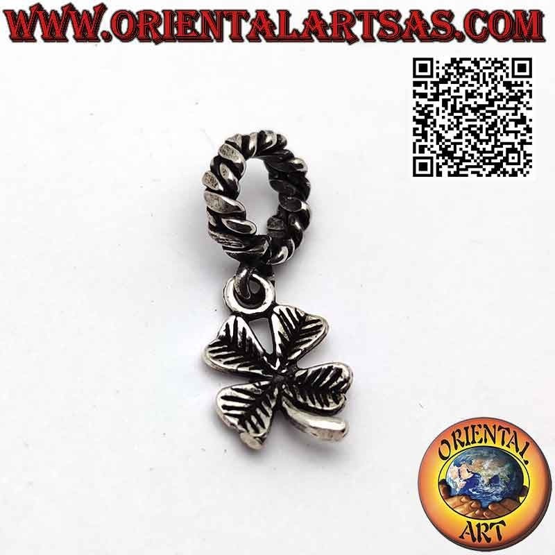 Charms in argento 925‰ , il quadrifoglio (pendente)