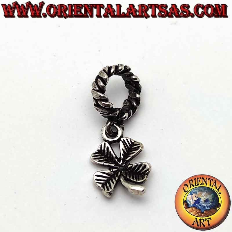 Charms in argento 925‰ , il quadrifoglio (pendente)