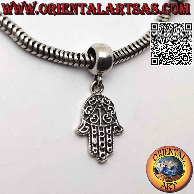 Breloques en argent 925‰, la main de Fatima (pendentif)