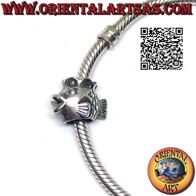 Charms de plata en plata 925 ‰, el pez con la corona (rey de los peces)