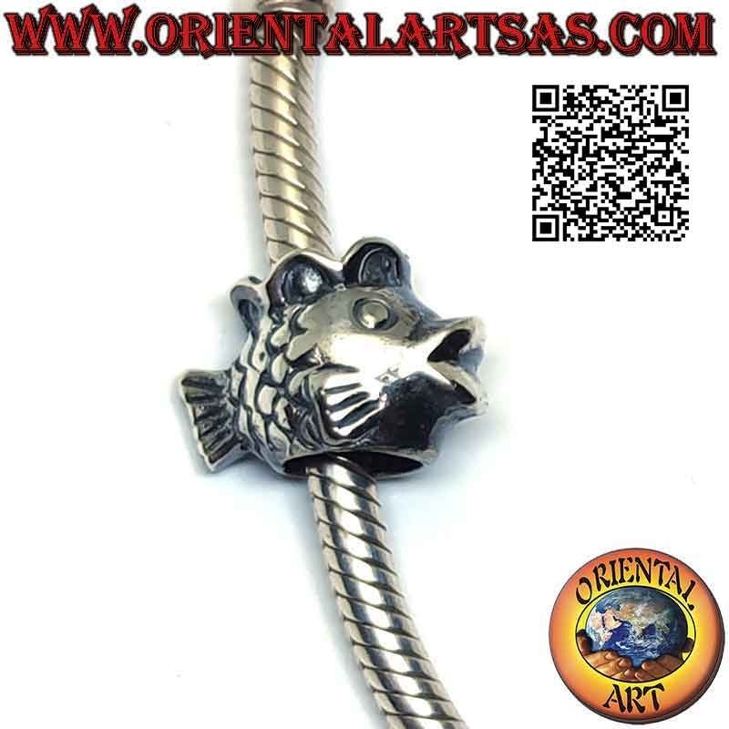 Charms in argento 925‰ , il pesce con la corona (re dei pesci)