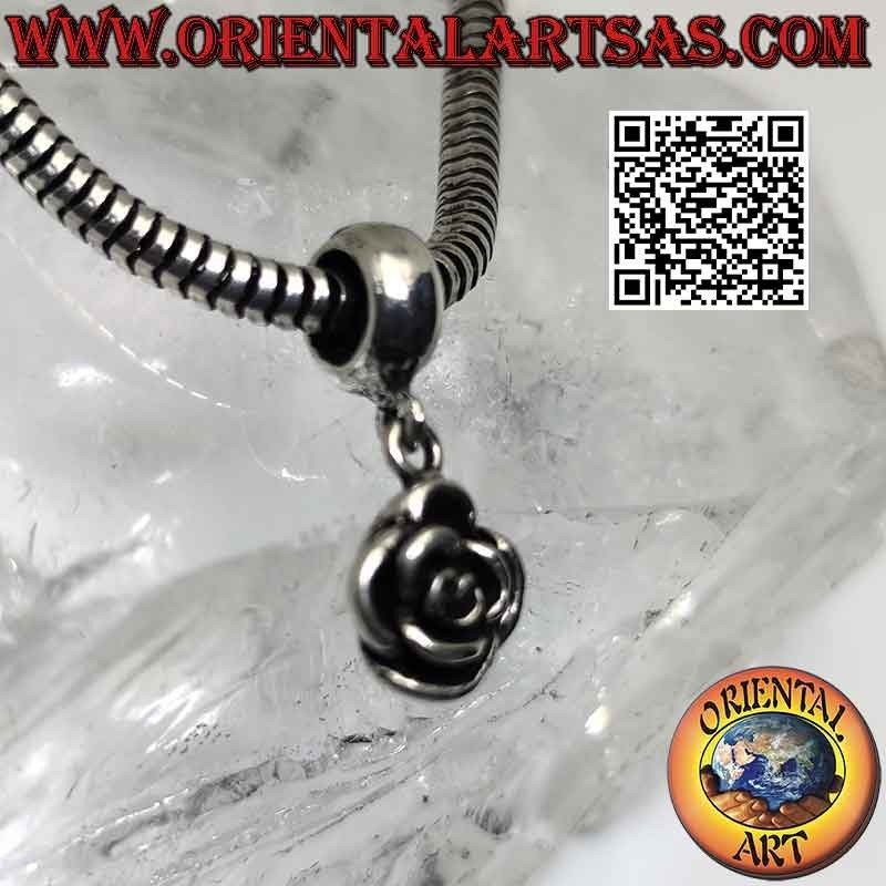 Charms in argento 925‰ , la rosa (pendente)
