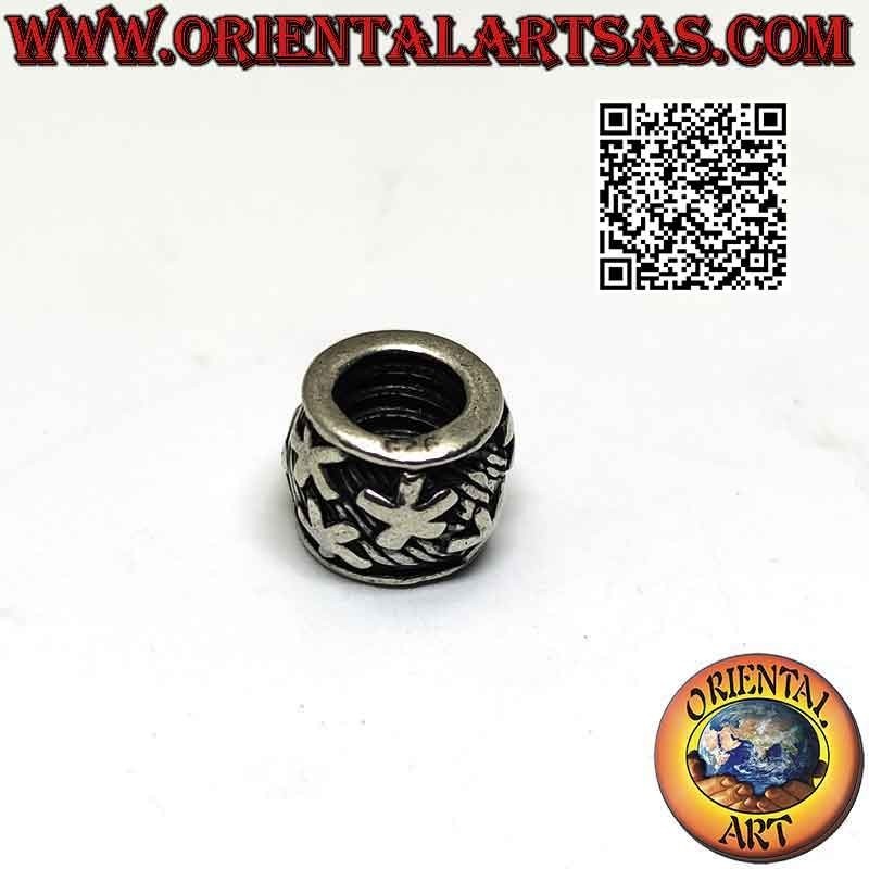 Charms de plata en plata 925 ‰, margaritas en bajorrelieve