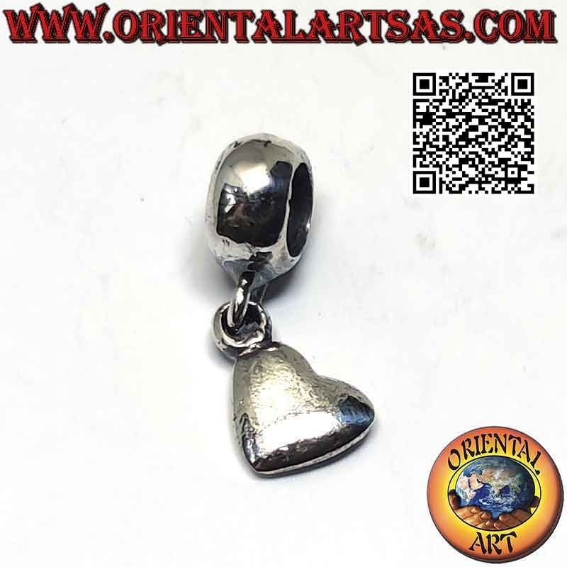 Dijes de plata 925 ‰, corazón liso (colgante)