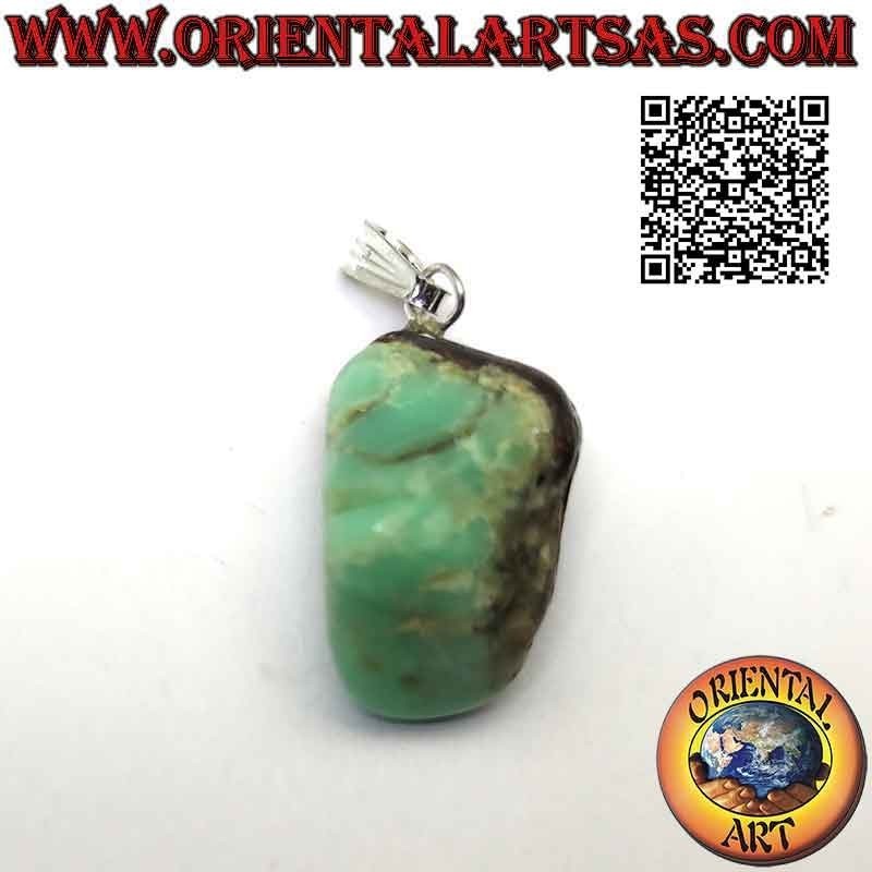 Pendentif Chrysoprase Naturelle Roulée & Hypoallergénique