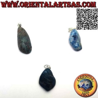 Natural Apatite Tumbled Pendant, Hypoallergenic Hook | Oriental Art